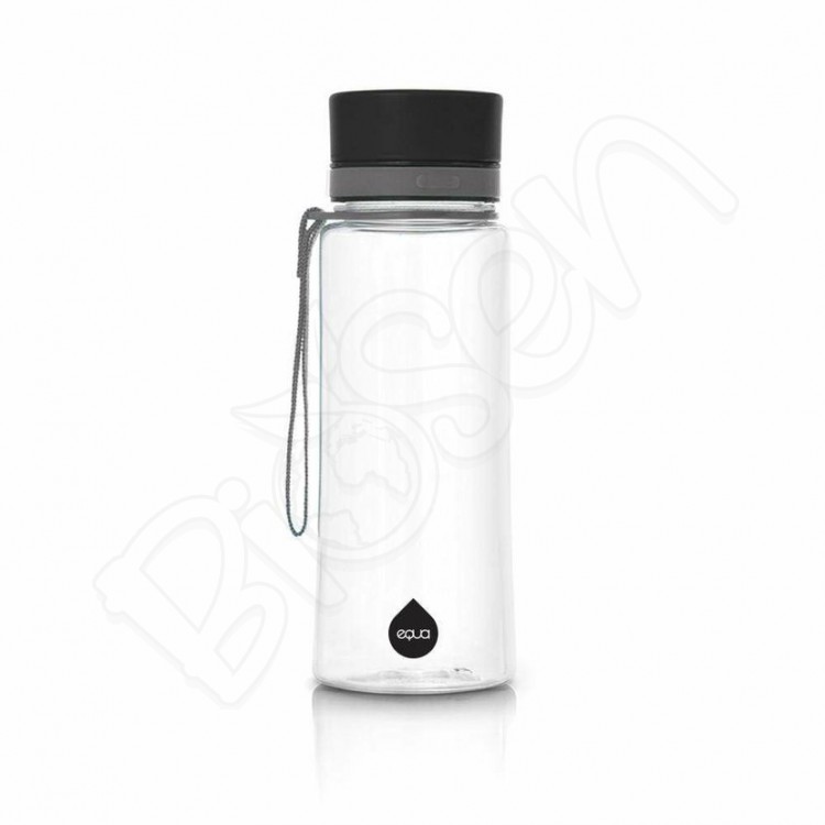 Zdravá fľaša - Plain black 600ml EQUA 
